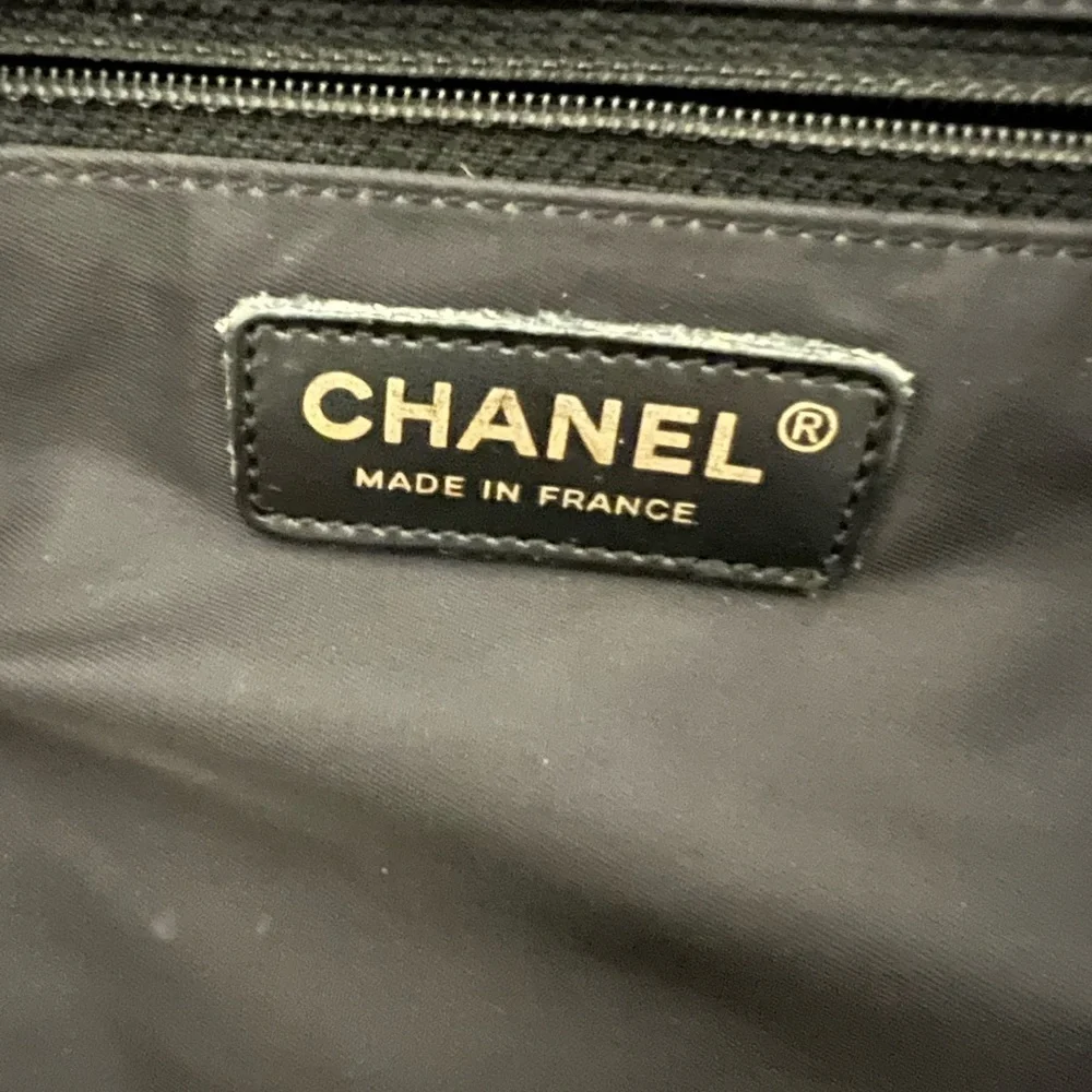 Chanel Black New Travel Line Nylon Tote